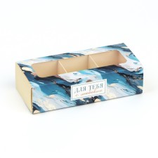 Box for 3 sweets with cells 