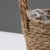 Kashpo wicker "safari" with handles, 15.5x15.5x13.5 cm, natural