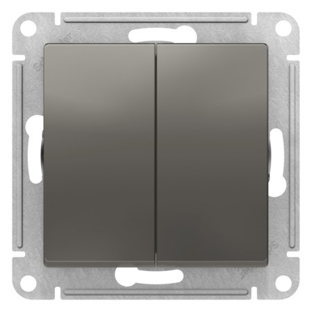 See AtlasDesign switch, 10 A, 2 keys, CC. 5, mechanism, color steel