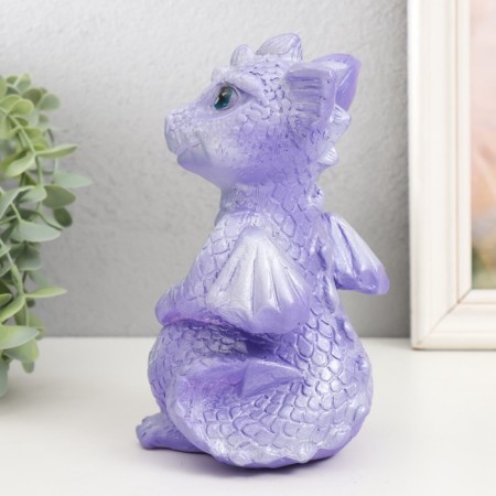 Figure "Dragon" 18x10x10 cm, lilac-3