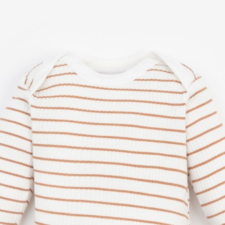 Body with a long sleeve of the crumb I, Basic Line, height 68-74 cm, beige strip-1