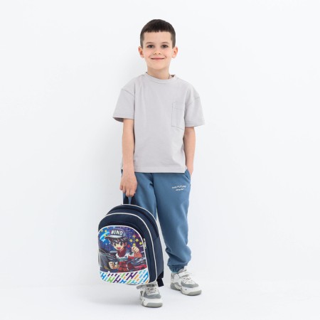 Baby backpack on lightning, blue color-2