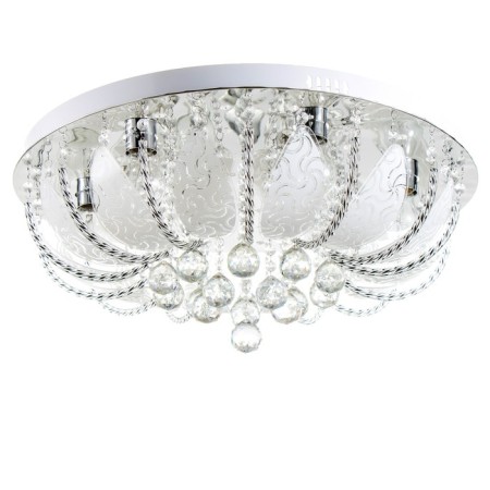 Svetogor chandelier "Simoda" 8x60W E27 LED lighting chrome 60x60cm-1