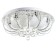 Svetogor chandelier "Simoda" 8x60W E27 LED lighting chrome 60x60cm