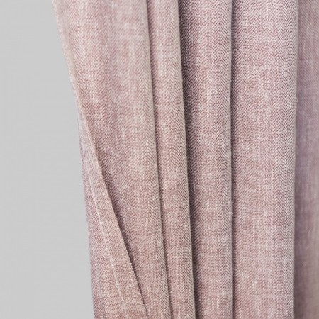 Konni curtain set, size 200 x 270 cm - 2 pcs, grab - 2 pcs cm, pink color-1