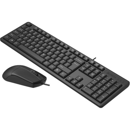 Keyboard + Mouse A4Tech KR-3330S CLAV: Black Mouse: Black USB-3