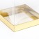 Box with PVC mini 10 x 10 x 12 cm "Gold"