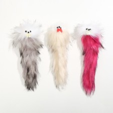 Artificial fur mouse up to 24 cm with a tail, a mix of flowers