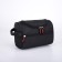 Lightning cosmetic bag, external pocket, black color