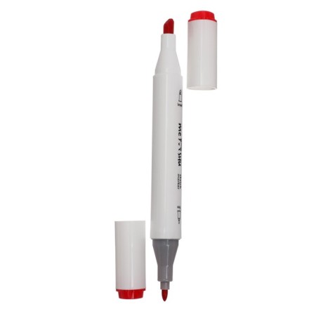 Meshu bilateral markers for sketching, 6 colors (pink colors)-2