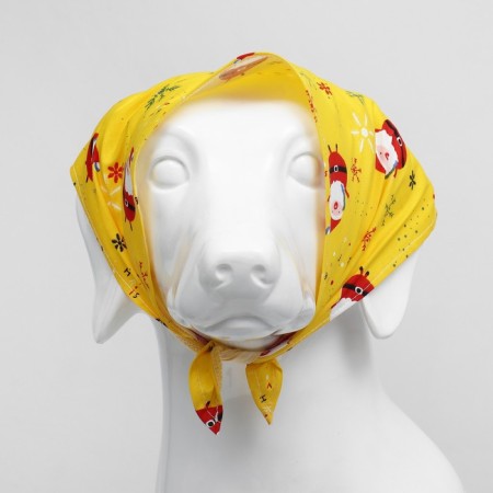 Bandana for animals "Snowflakes", size L (Osh up to 62 cm)-4