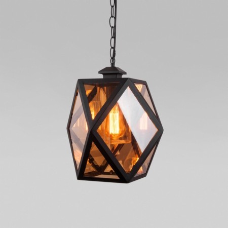 Street suspended lamp Elektrostandard, Ambra, 322x322x890 mm, E27, black color-1