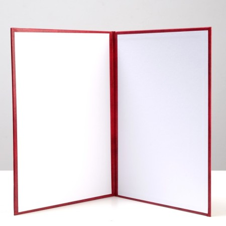 Address folder "for the signature" Bumvinyl, burgundy with divorces, a4-1