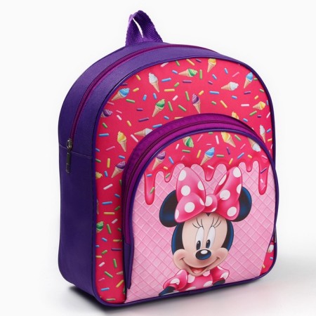 Disturous textile backpack with a pocket 25*24*9cm, Minnie Mouse