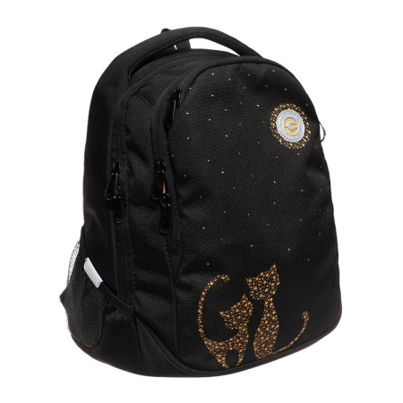 Youth backpack 40 x 29 x 20 cm, Grizzly, ergonomic back, laptop department, black-1