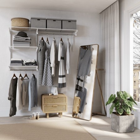 Wardrobe system "Ready -made solution No. 7" 160 x 35 x 96 cm, white-3