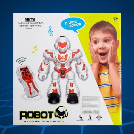 Robot Radio -controlled "Dancer", light and sound effects, works on batteries, MIX color-7