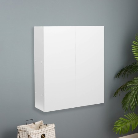 Bathroom cabinet with a barbell, white, 70 x 60 x 20 cm