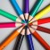 Colored pencils in a tube, 12 colors, trihedral, puppy patrol