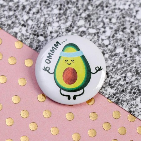 Set of elastic bands 3 pcs. and icon "Avocado"-2
