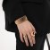 Ring metal "Trend" dome, color gold, size 17