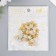 Decor for creativity plastic "Stars" gold set 30 pcs 1.2x1.2 cm