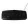 Kumo Antares K60 keyboard, game, wired, membrane, 114 keys, USB, subvy, black