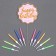 Set for decorating the cake: Topper "Happy Birthday", 1 pc., 10 candles