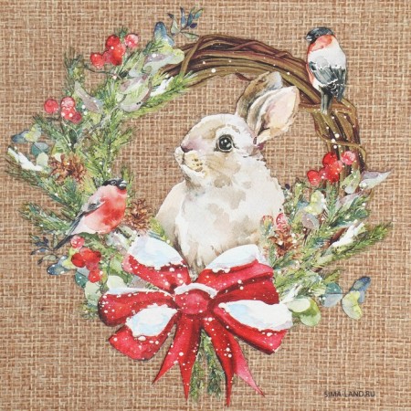 A bag of thermonacle "Bunny", 16 x 24 cm +/- 1.5 cm, New Year-3