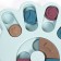 Intellectual toy for treats "paw", 24 x 23.5 x 3 cm, blue