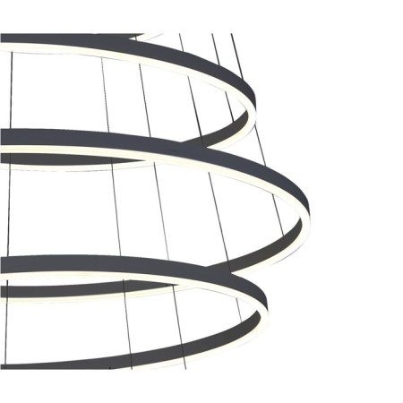 Suspension "Thor", size 300xD40+60+80+100+80+60+40 cm, 284W, LED, 4000K, with FDU-1