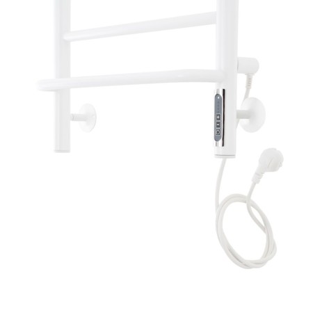 Domoterm electric heated towel rail "Orpheus" P6, 400x600 mm, right, white matte-2