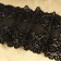 Lace elastic fabric, 195 mm × 2.7 ± 0.5 m, black color