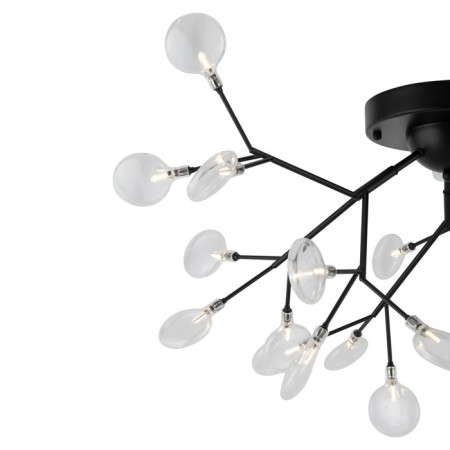 Freya FR5049CL-27B Florencia ceiling lamp, 760x760x400 mm, G4, 27x3W, black color-2