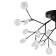 Freya FR5049CL-27B Florencia ceiling lamp, 760x760x400 mm, G4, 27x3W, black color