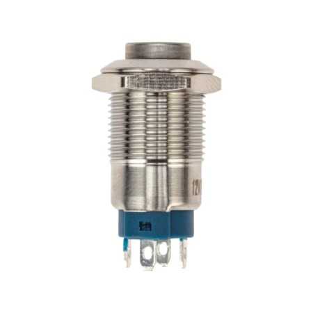 Anti-Vandal button Ø12 12V (LED) Fix (4C) OFF-on Blue (A-12-C2) Rexant-2