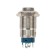 Anti-Vandal button Ø12 12V (LED) Fix (4C) OFF-on Blue (A-12-C2) Rexant
