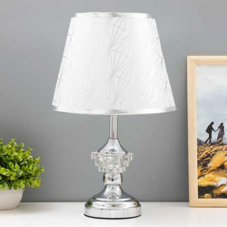 Lauren table lamp E27 40W chrome 24x24x42 cm Risalux