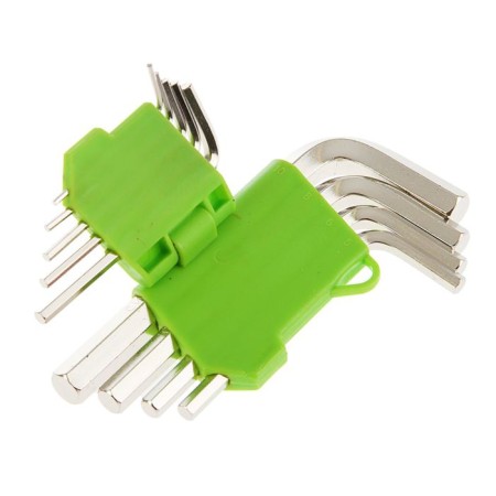 A set of keys to IMBUS SIBRTETS, 1.5–10 mm, 45X, hardened, 9 pcs., Short-1