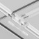The T-shaped connector for the built-in track system Technical TRA010CT-42W, 23.9x23.9x5.35 cm, white color