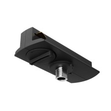 Connector for the track system Technical TRA011-1-A-B, 8,2x3.2x3 cm, black color