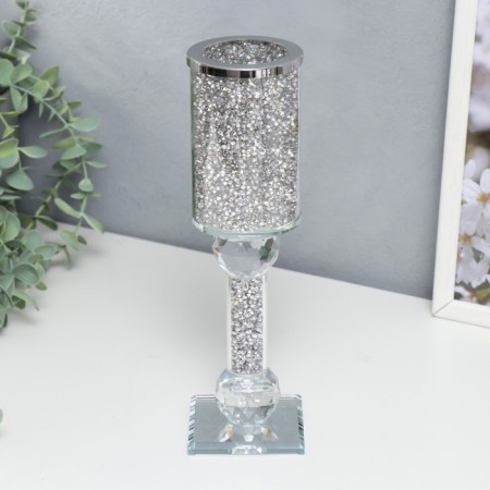 Glass of Glass for 1 candle "Jewel" 25x8x8 cm-2