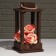 Kashpo Wooden "Lantern", pen, gold vintage, 16 × 16 × 30 cm