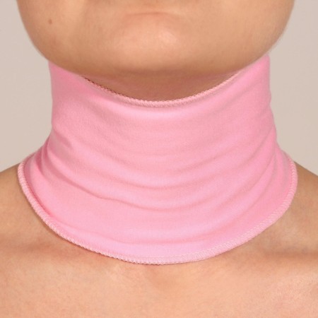 Gel SPA-mask for the neck, reusable, on Velcro, 46 ​​x 10 cm, pink color-1