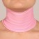 Gel SPA-mask for the neck, reusable, on Velcro, 46 ​​x 10 cm, pink color