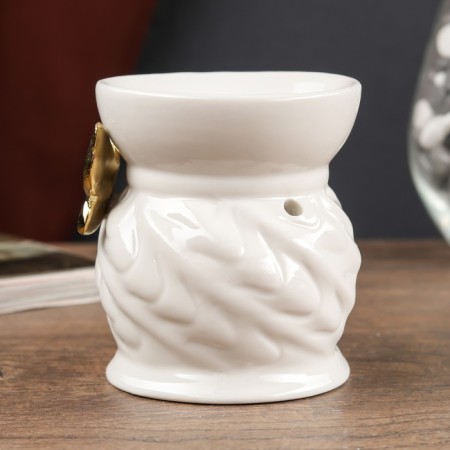 Aroma lamp ceramics "Golden butterfly" 9x7.5x7.5 cm-2