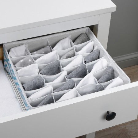 Organizer for storing linen “Laguna”, 24 cells, 30 × 30 × 10 cm, turquoise color-8