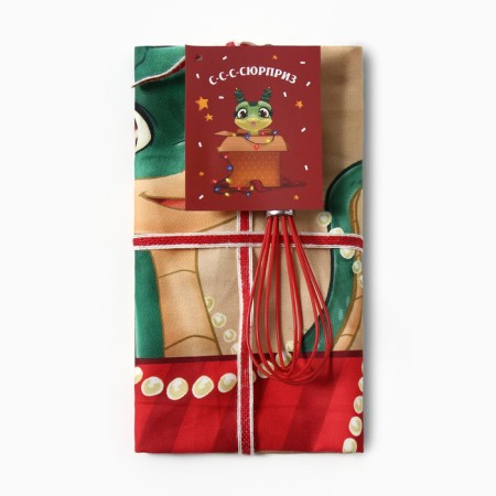 Set of gift Ethel "Surprise": a towel 40x70 cm., Vennese kitchen.-6
