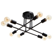 Chandelier 2549/1 E27 40W Black 70x70x20 cm Bayerlux