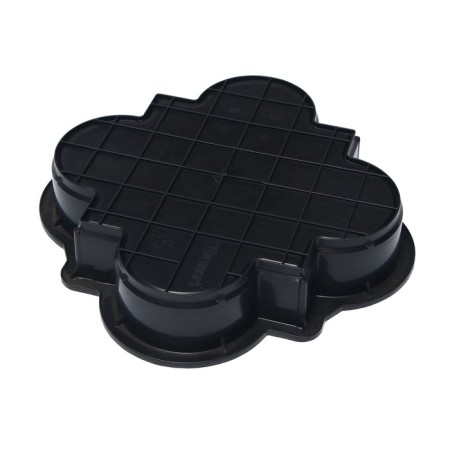 Form for the paving slabs "Clover Krakovsky Small", 21.5 × 21.5 × 4 cm, shagren, 1 pc.-2